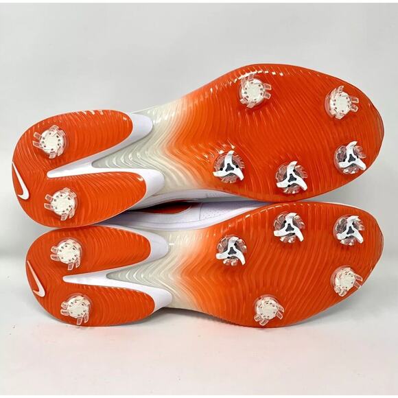 Nike Air Zoom Victory Tour 3 Golf Shoes White Orange Men's Size 6 FQ3273-102 - Picture 9 of 10